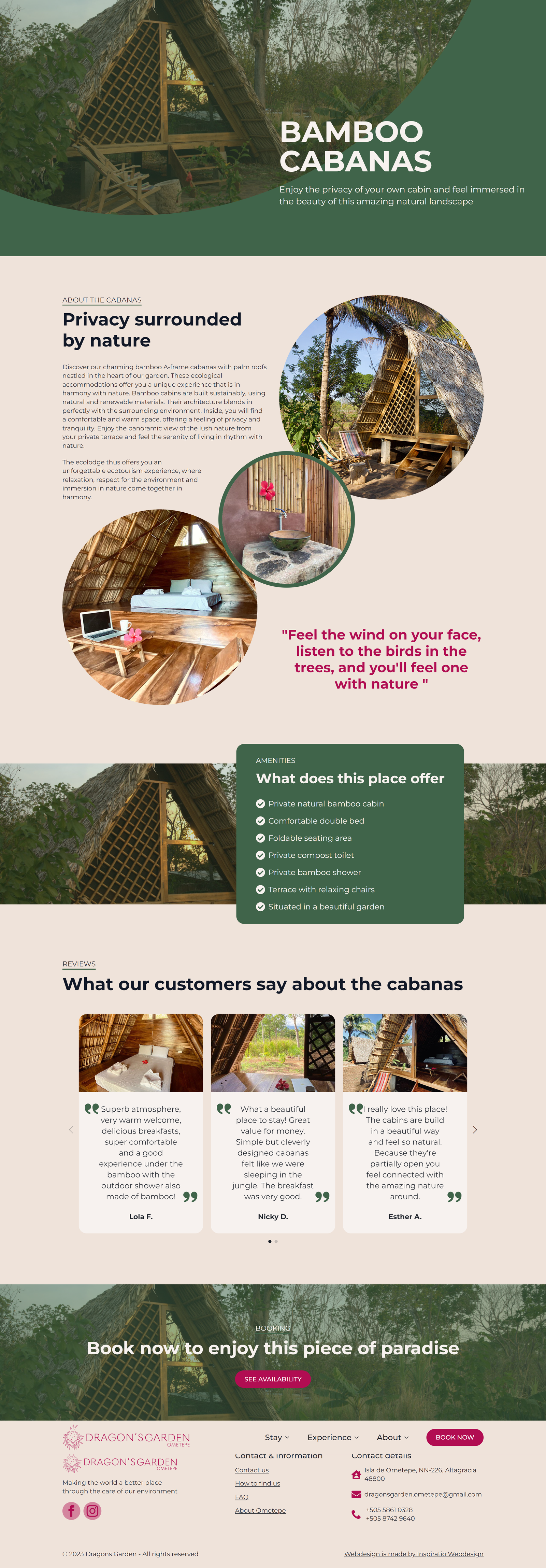 Dragon's garden laptop cabanas
